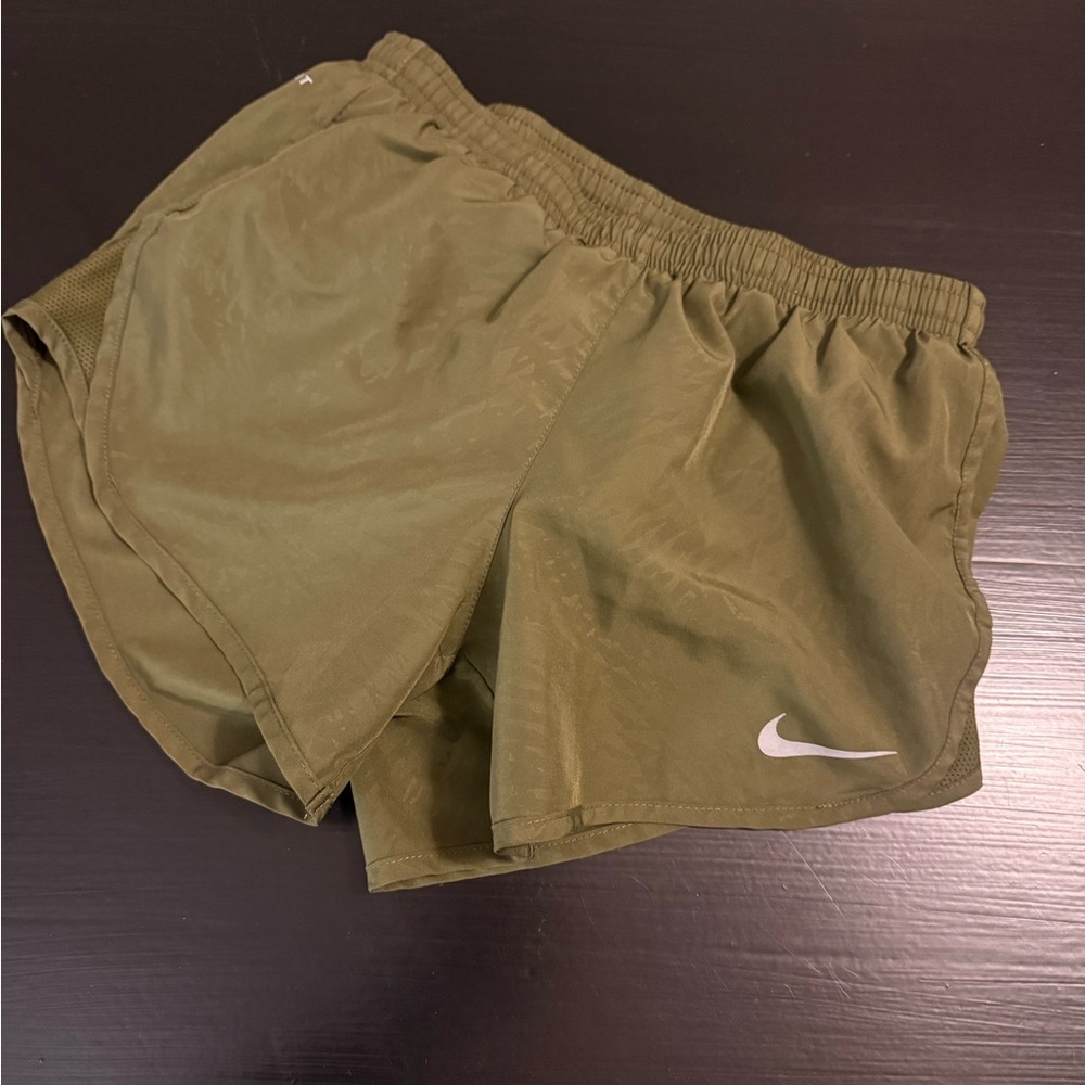 Nike Khaki‎ Green Running Shorts